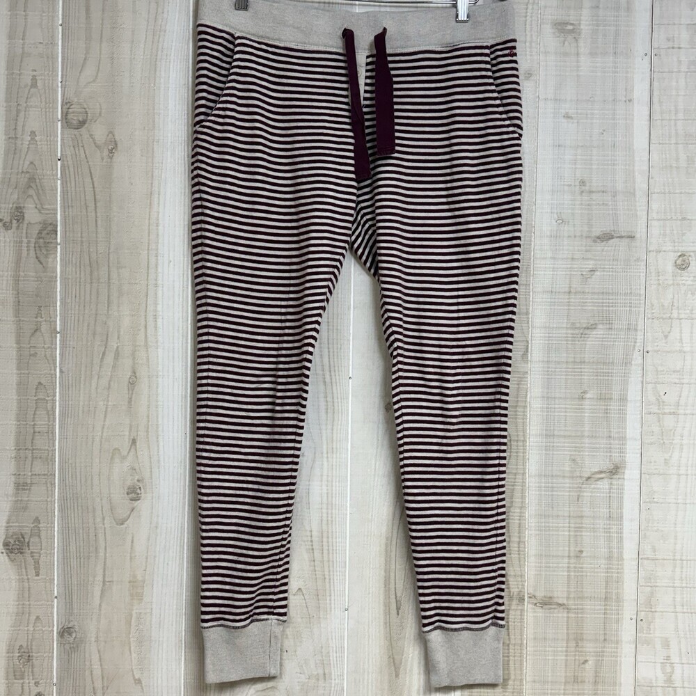 Jack Wills University Outfitters Women’s Striped Joggers Sz 10 Chill‎ Leisure